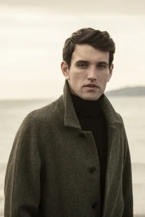 Sean Tweed Coat - Donegal Green Herringbone