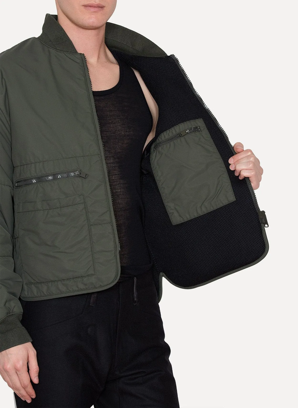 Stone Dark Puffer Bomber