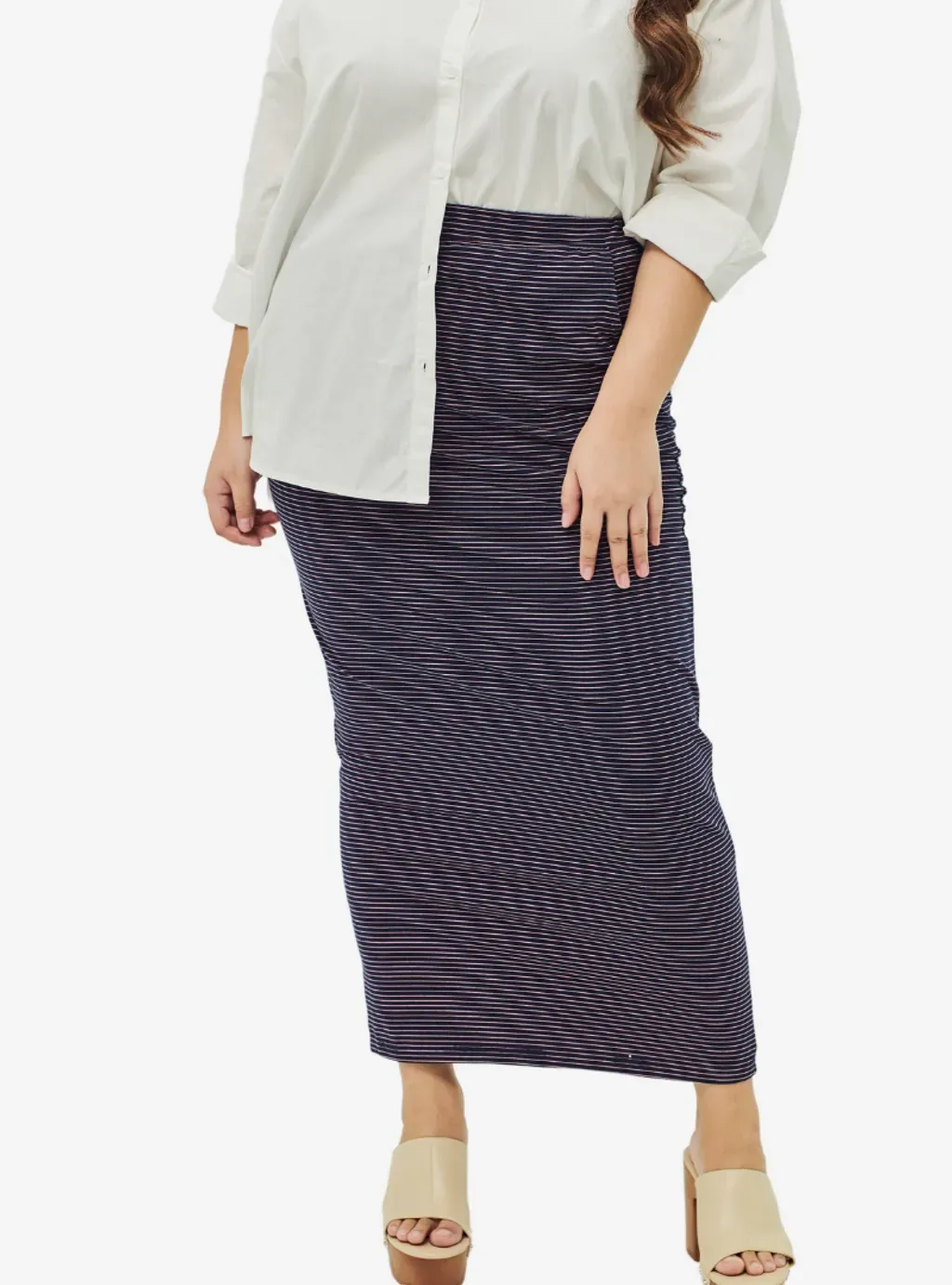 Striped Luna Pencil Skirt - The Striped Series