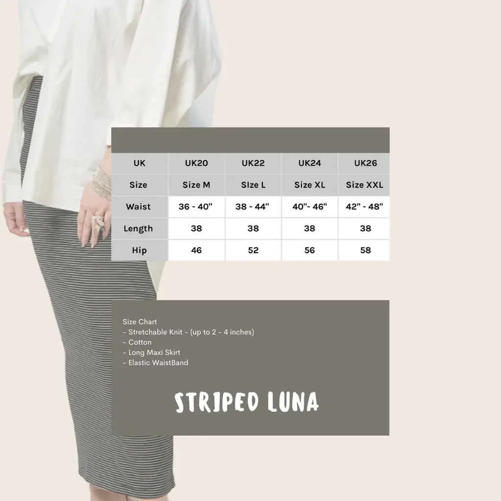 Striped Luna Pencil Skirt - The Striped Series