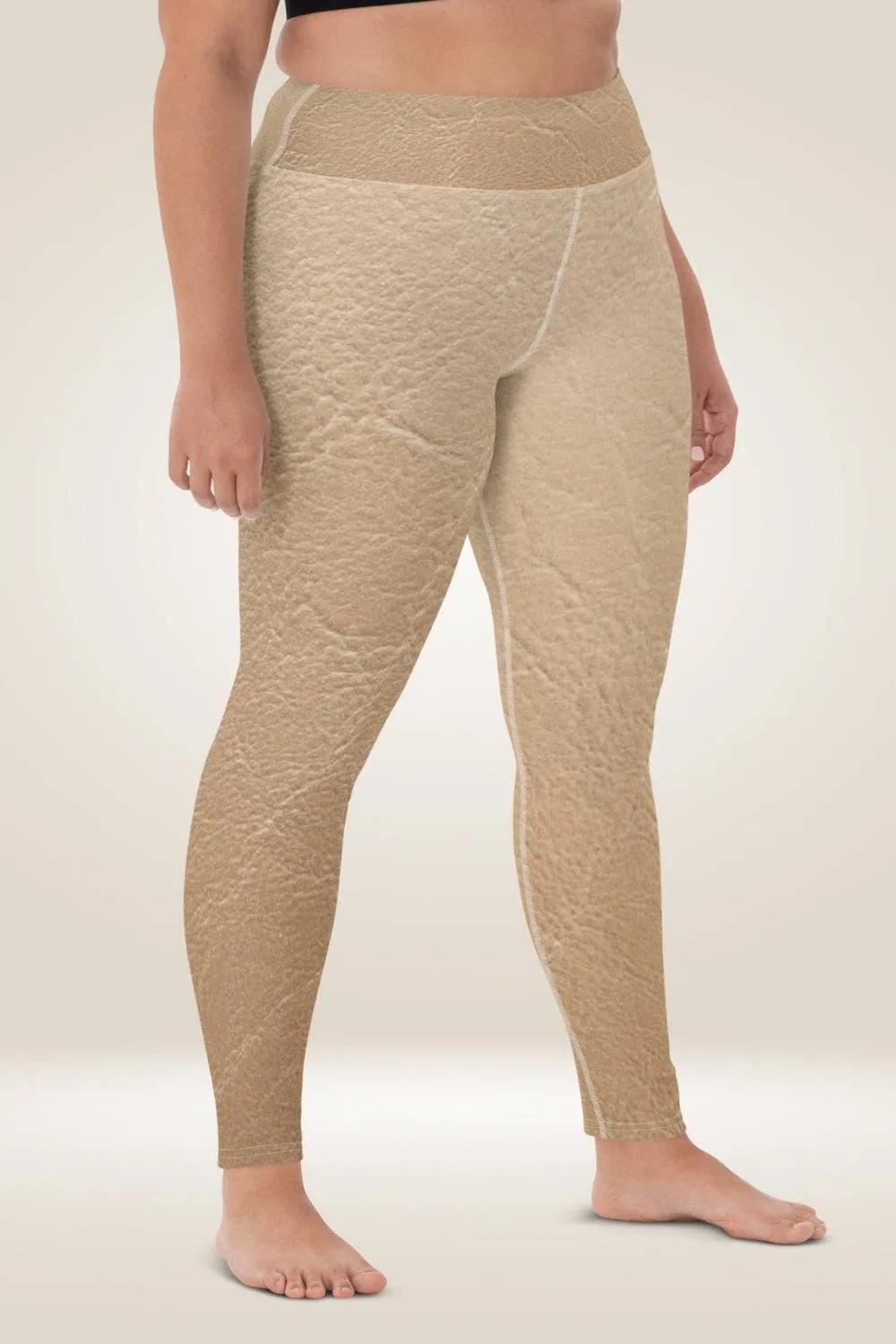 TGC Boutique Nude Faux Leather Leggings