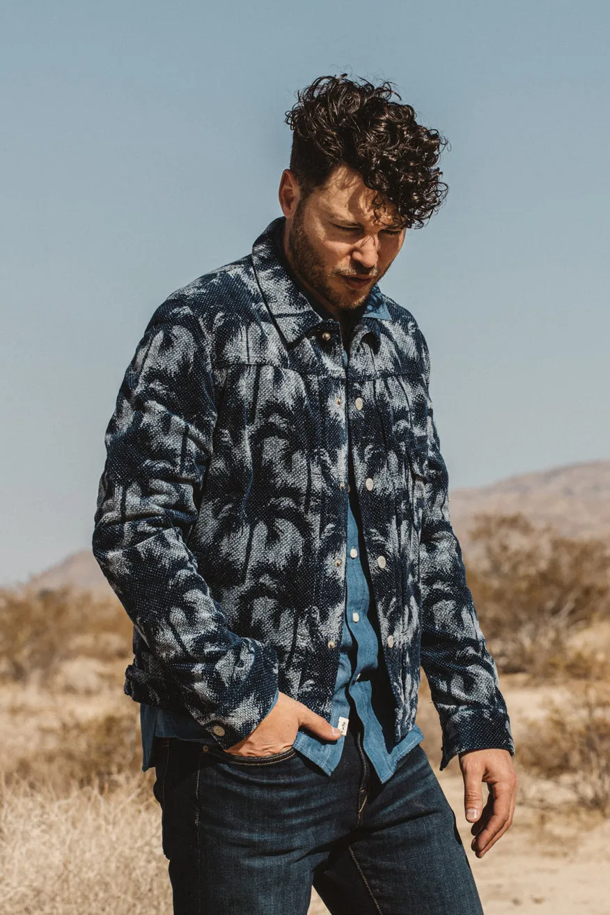 The Blade Printed Corduroy - Dark Indigo