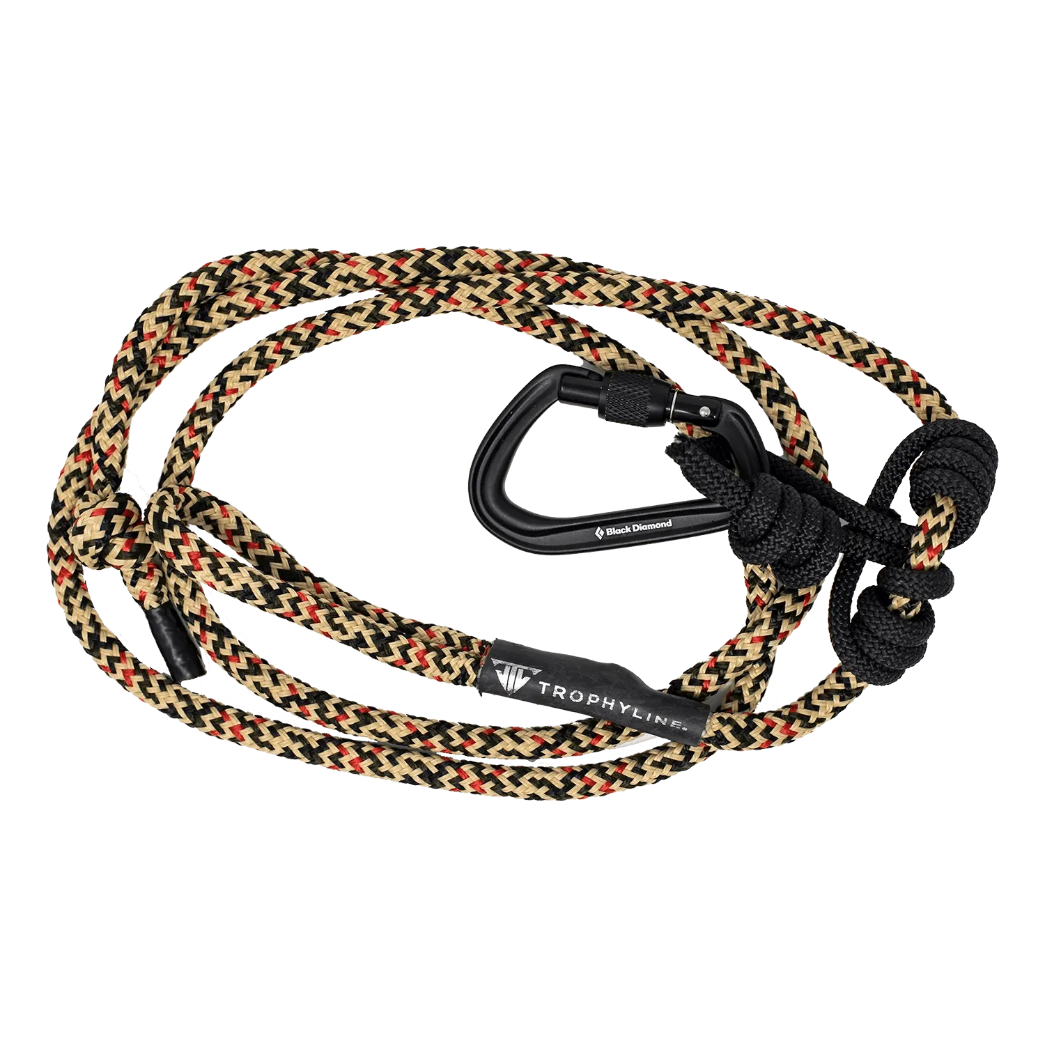 TrophyLine TechCore Rope with Oval Screwgate Carabiner