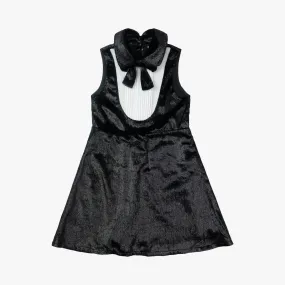 Tuxedo Dress | Black Velvet