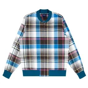 Ultrafine Plaid Bomber