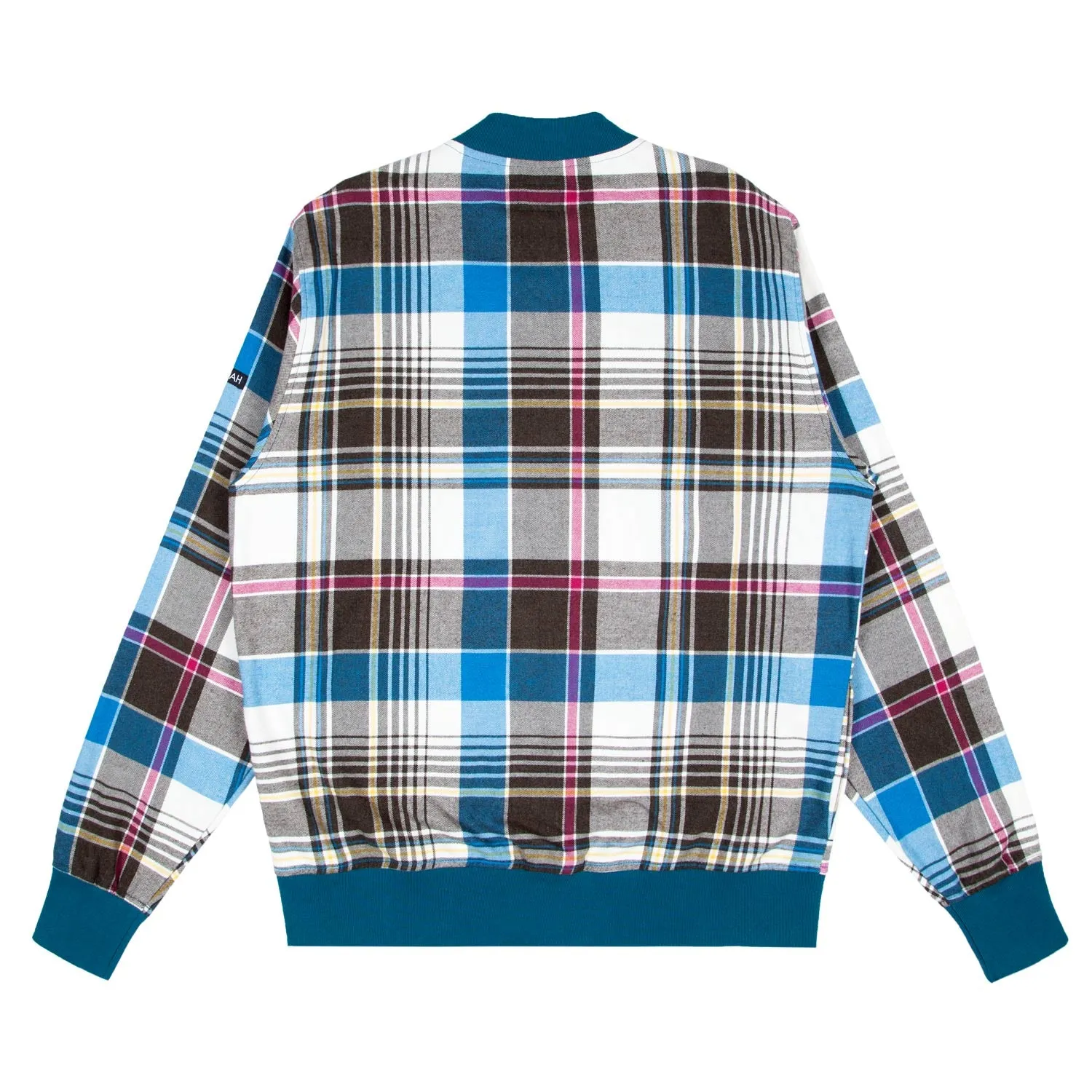 Ultrafine Plaid Bomber