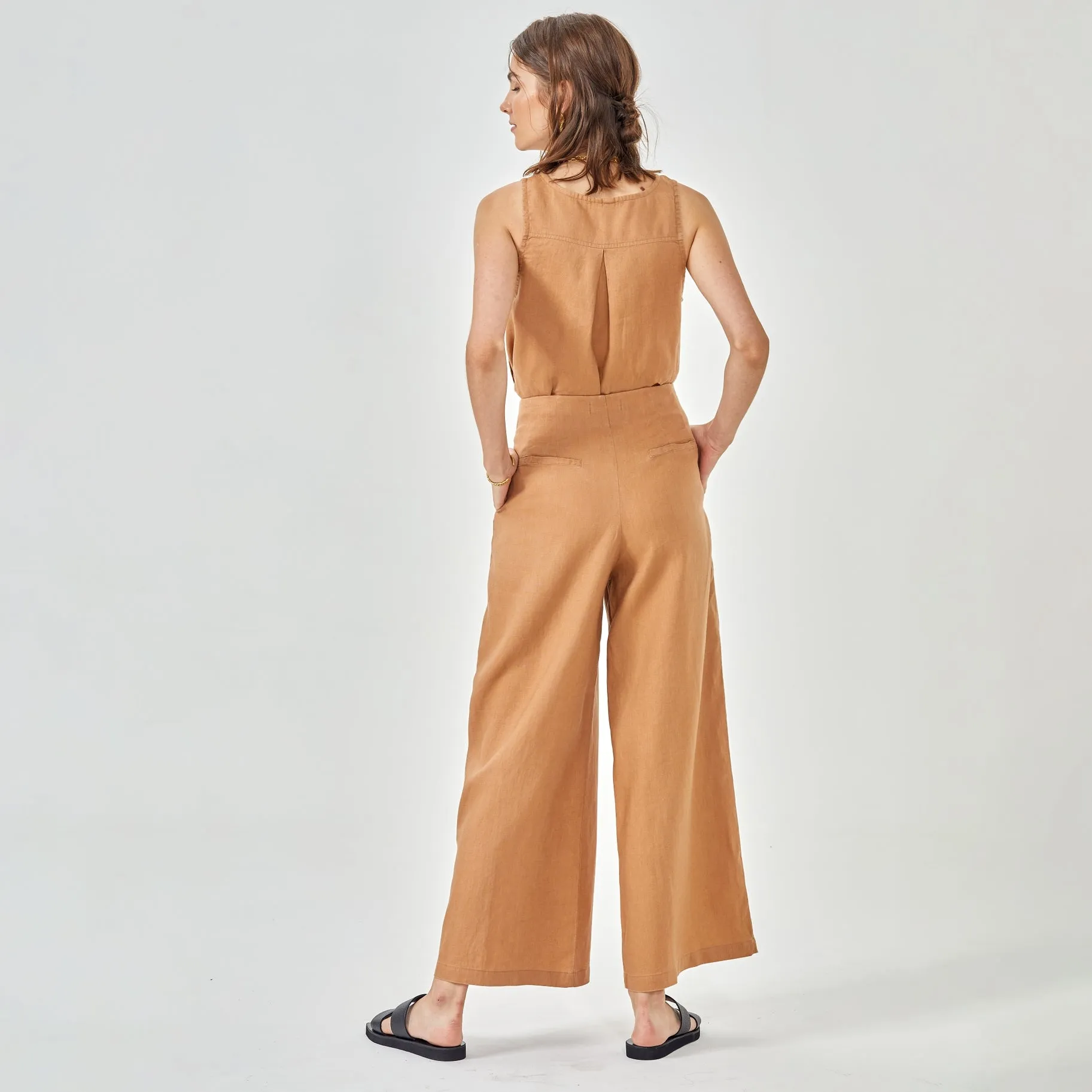 Wide Leg Linen Pants