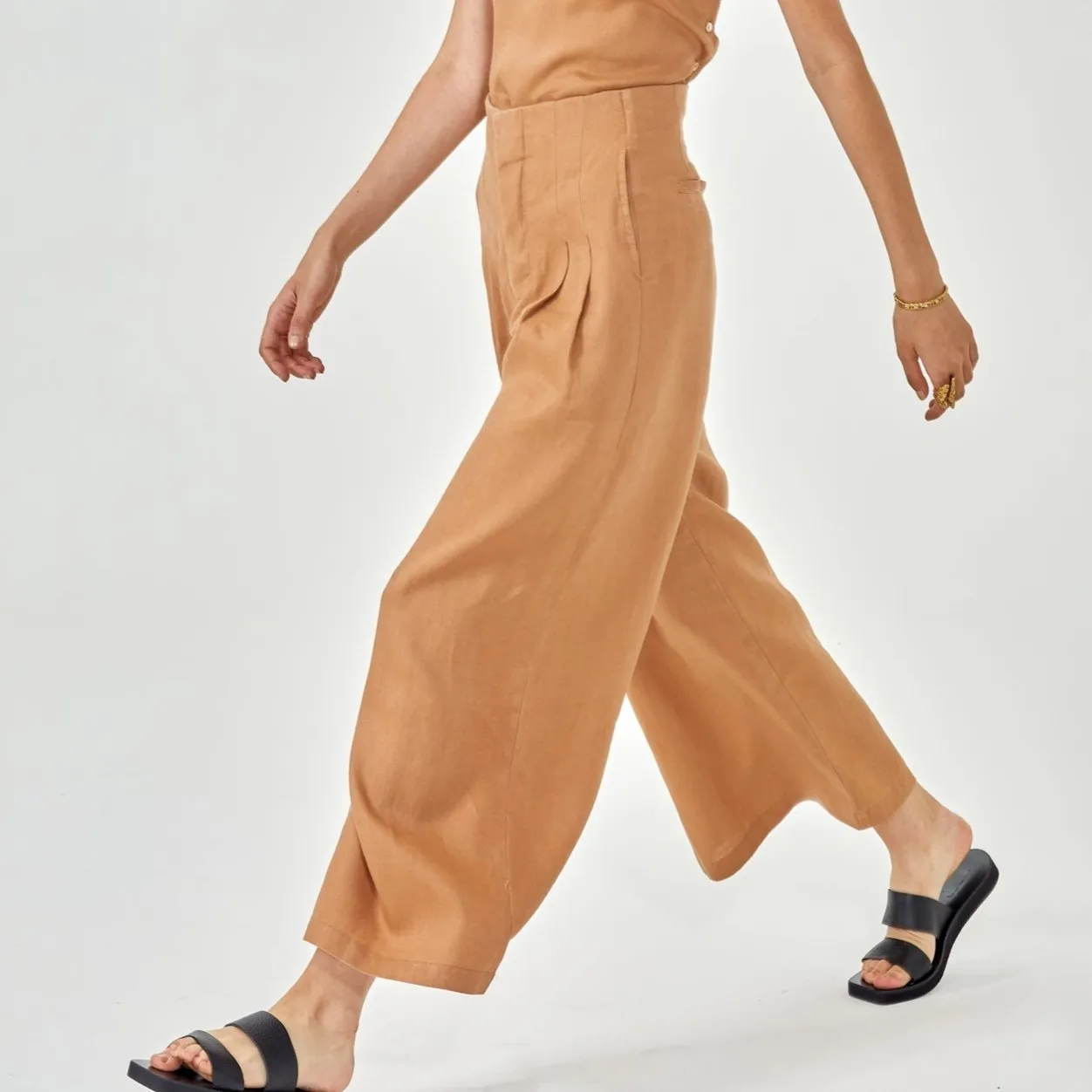 Wide Leg Linen Pants