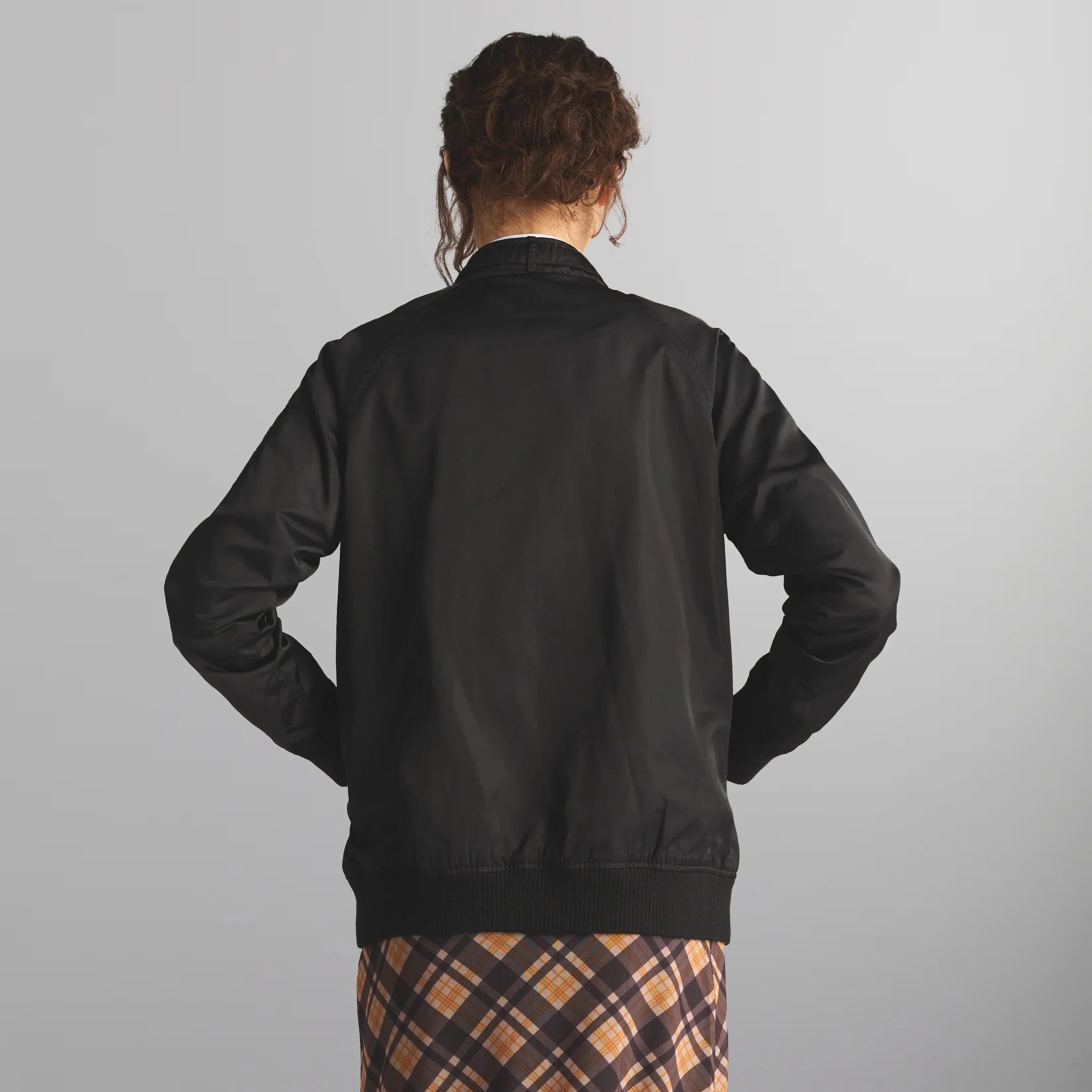 Women's Satin Bomber Jacket