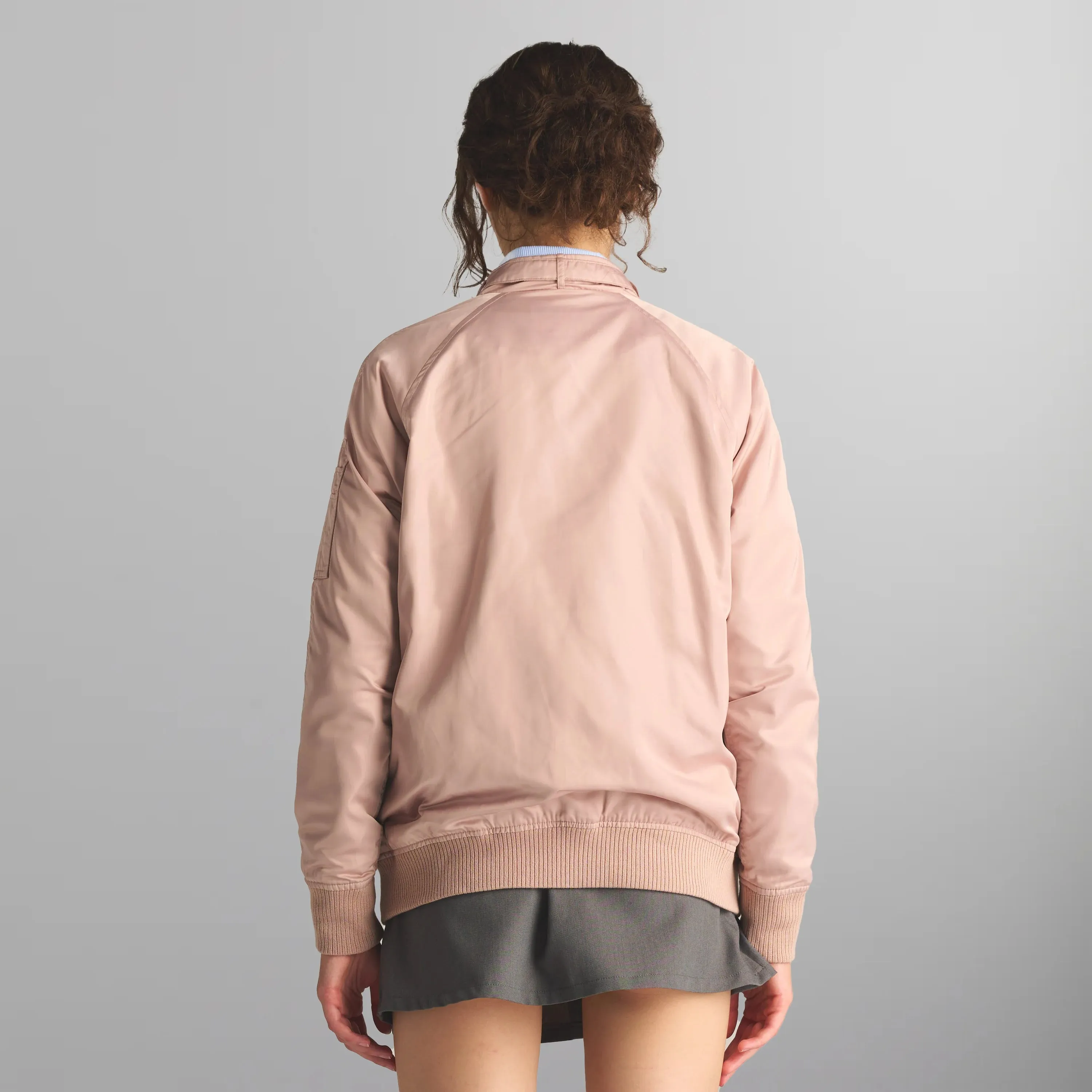 Women's Satin Bomber Jacket