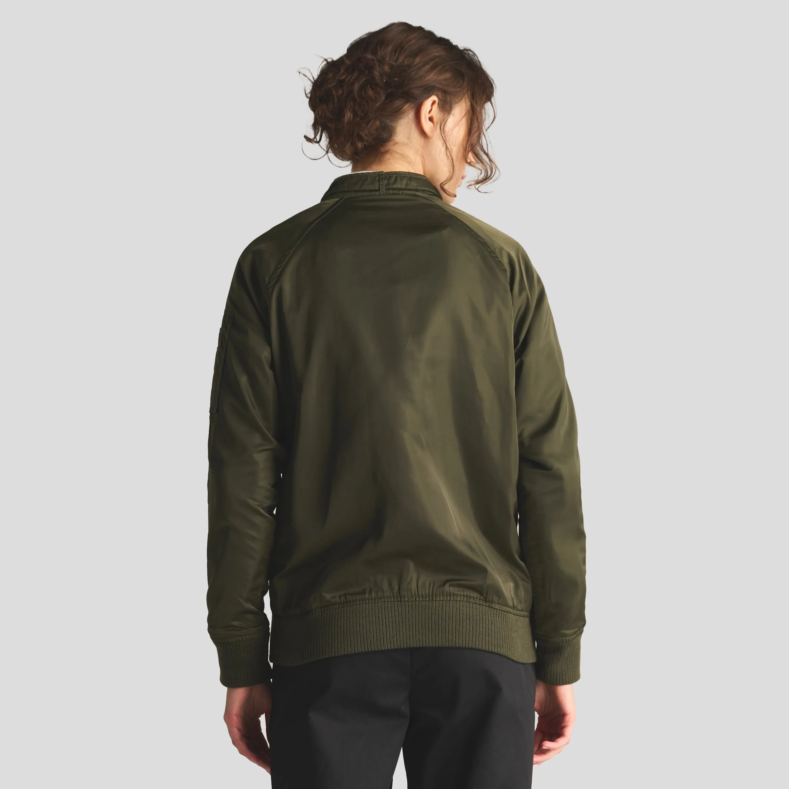 Women's Satin Bomber Jacket