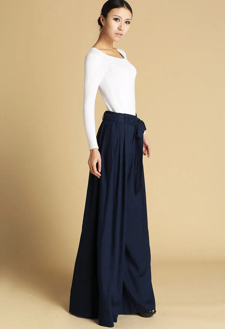 womens wide leg pants made of linen 471