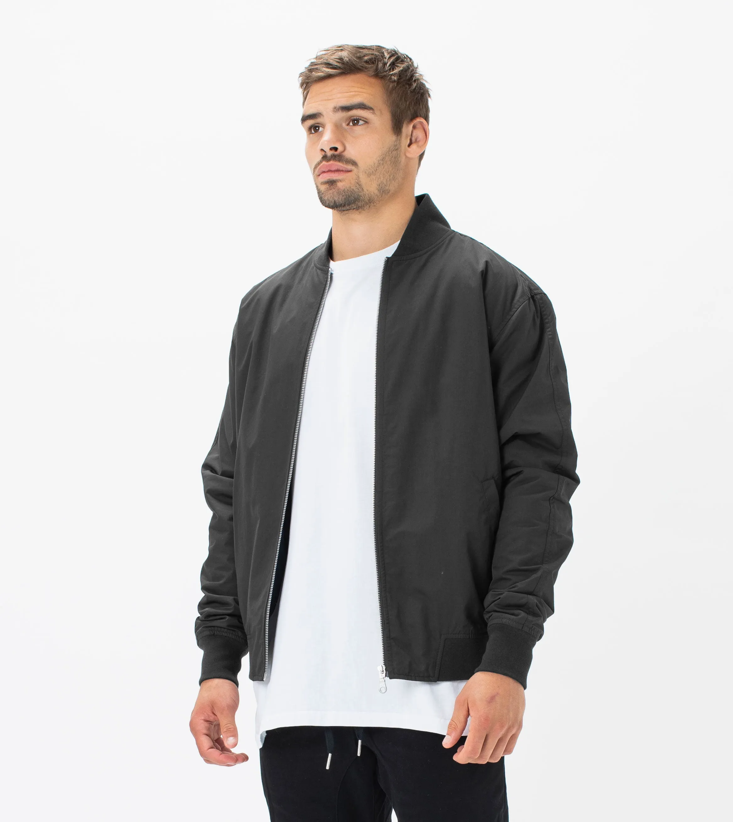 Zane Bomber Jacket Black