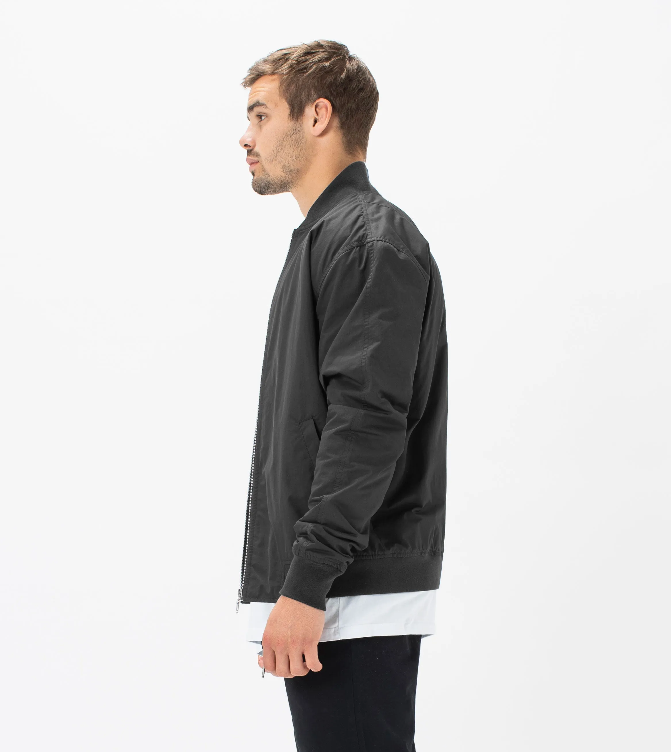 Zane Bomber Jacket Black